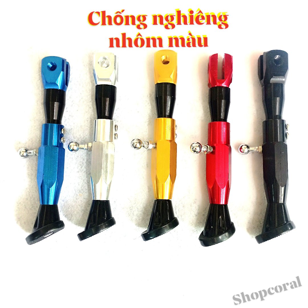 Chống nghiêng nhôm màu gắn cho các loại xe
