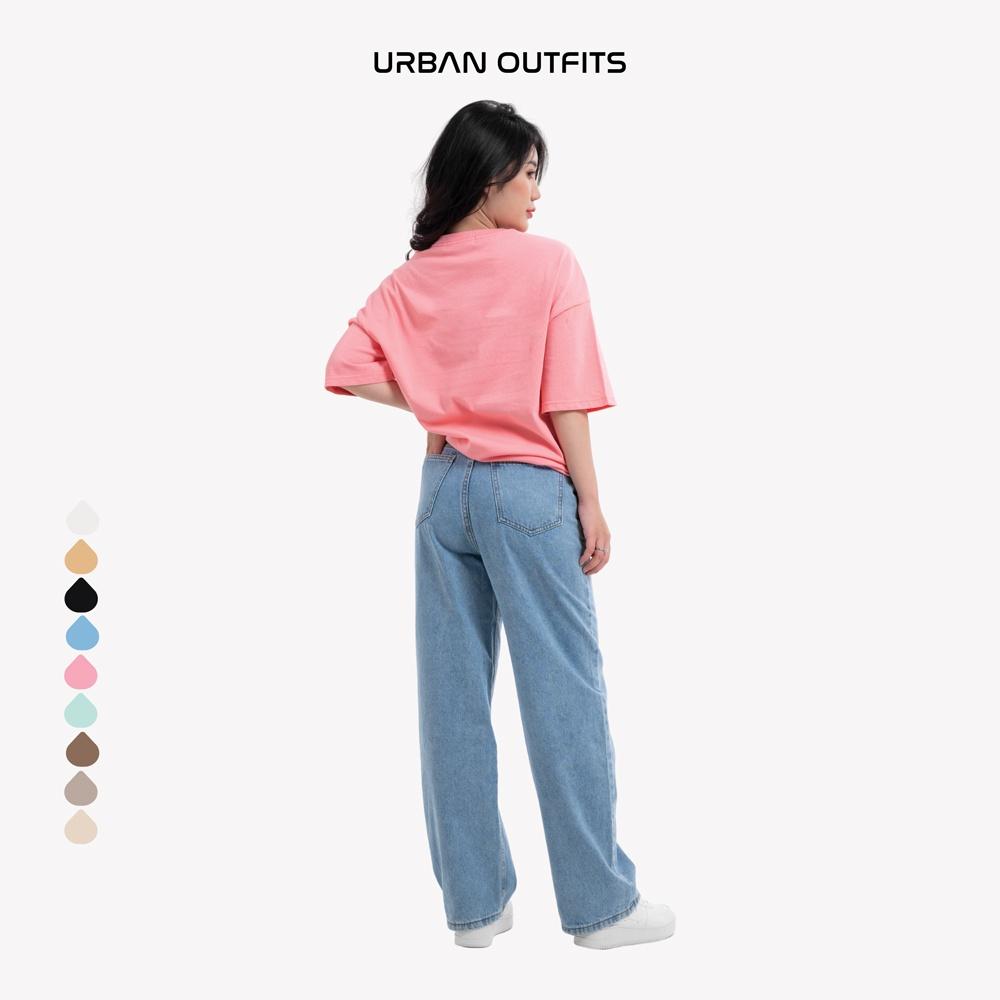 Áo Thun Nữ Tay Lỡ Form Rộng URBAN OUTFITS Local Brand Trơn Chất Vải Compact Cotton 250GSM dầy dặn nhiều màu ATO100