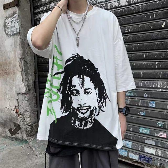 ÁO THUN NAM TAY LỠ FORM RỘNG IN MẶC NGƯỜI