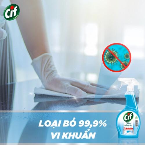 Nước lau kính Cif 520ml