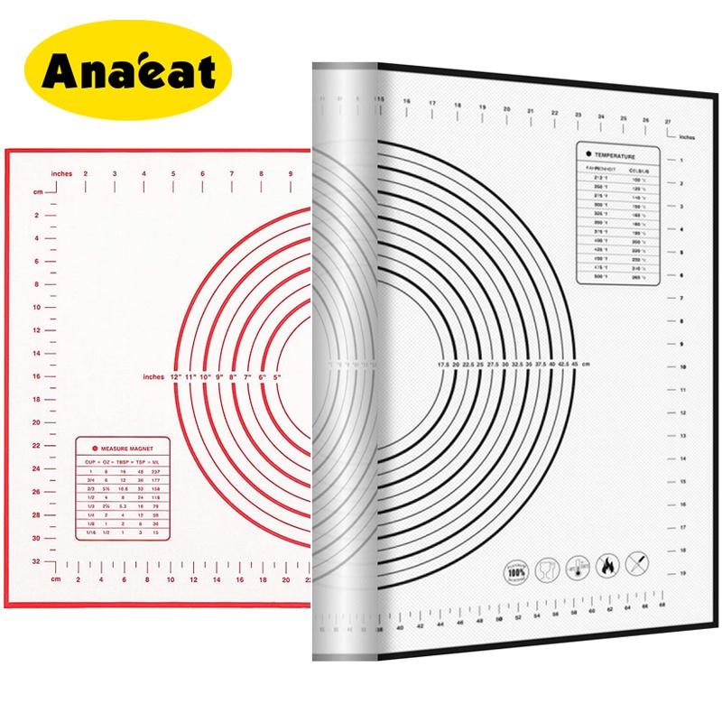Thảm ANAEAT Bằng Silicon Nhào Bột Làm Bánh Pizza / Bánh Ngọt Cho Nhà Bếp Tiện Dụng