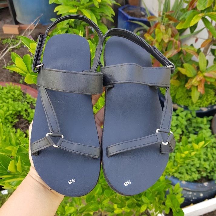 sandal đồng nai xăng đan nữ đế đen quai đen size từ 35 nữ đến 42 nữ