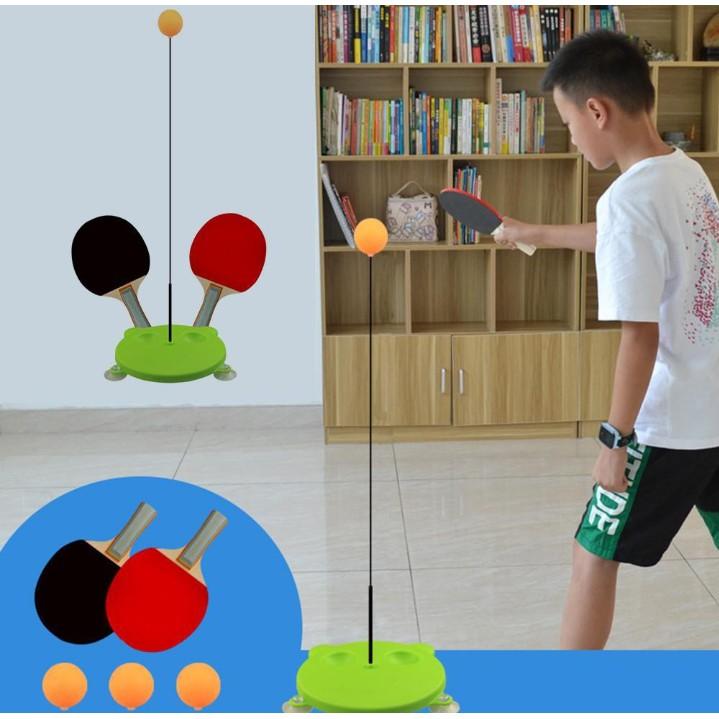 Đồ chơi đánh bóng bàn giúp phát triển khả năng phản xạ cho bé - Hàng đẹp tay vợt gỗ