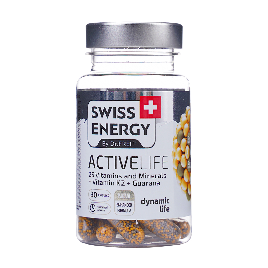 Viên nang bổ sung năng lượng Swiss Energy Active Life (Hộp 30 viên)