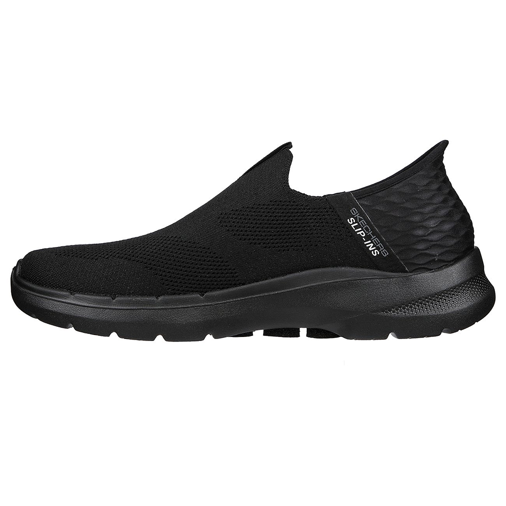 Skechers Nam Giày Thể Thao Xỏ Chân Đi Bộ Tập Gym, Thường Ngày, Đi Học, Đi Làm Slip-Ins GOwalk 6 Easy On Walking Air-Cooled Memory Foam Dual-Density, Hyper Pillar Technology, Ortholite, Ultra Go - 216278-BBK