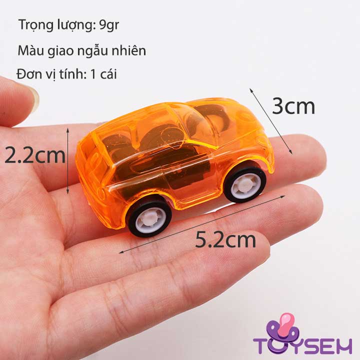 Xe đồ chơi mini chạy bằng dây cót trong suốt cho bé - Xe mô hình nhiều màu - Quà tặng sinh nhật cho bé trai, bé gái cute