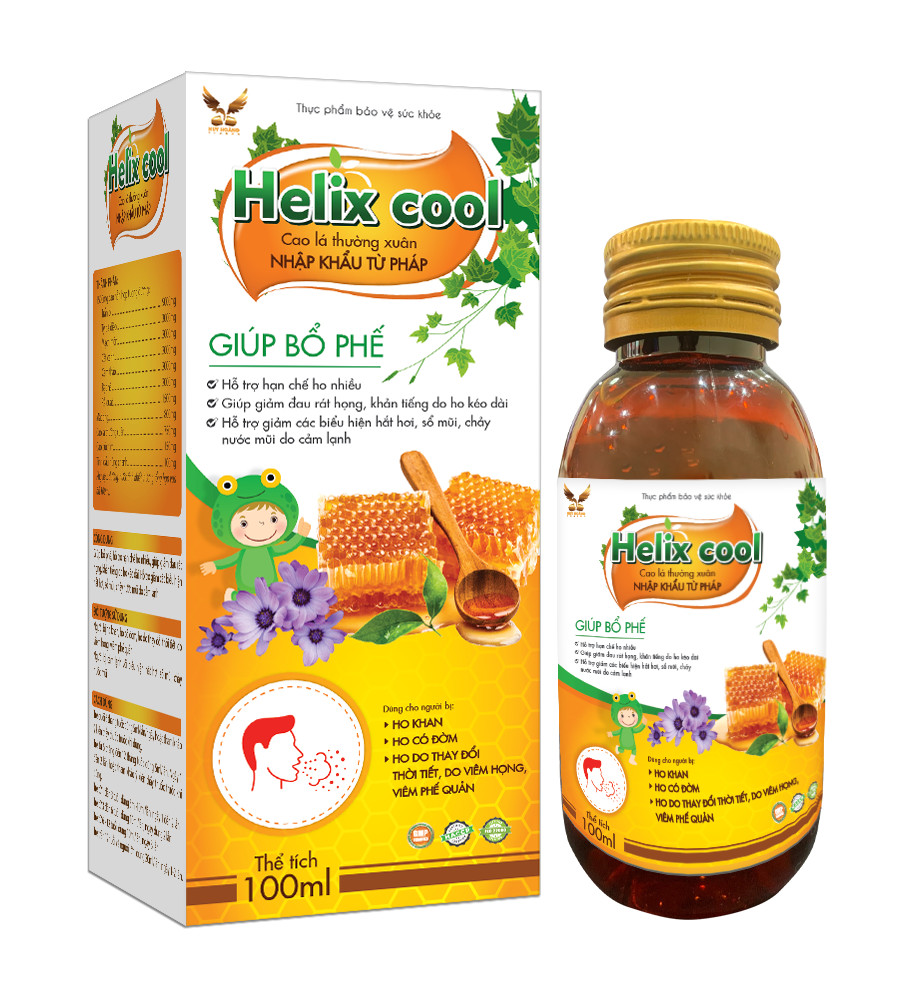 : HELIX COOL - Siro hỗ trợ giảm ho, sổ mũi