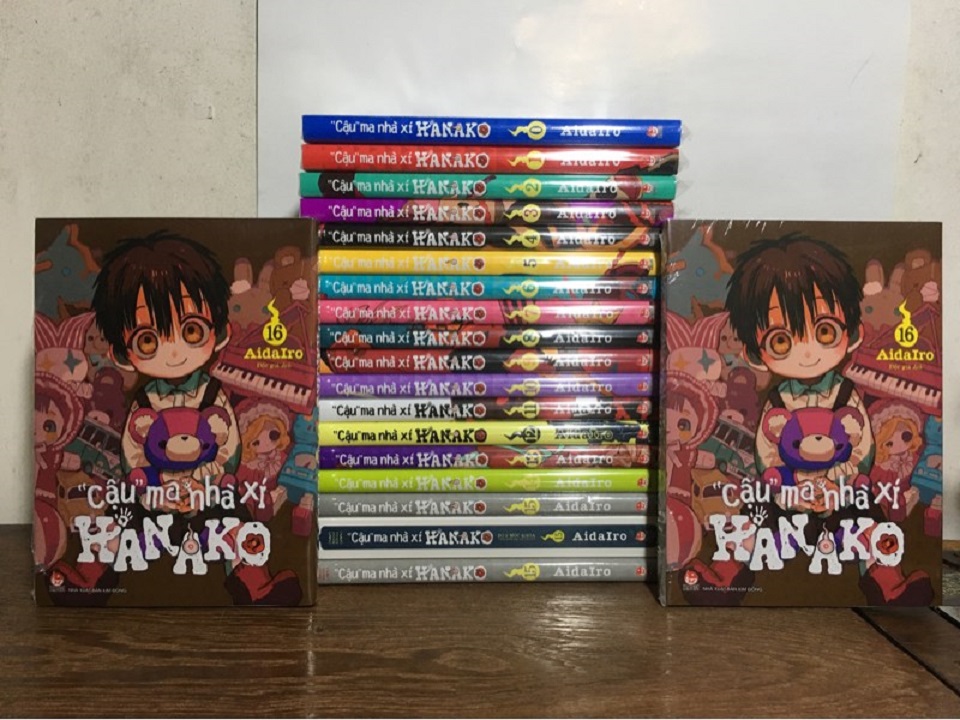 Sách - "Cậu" ma nhà xí Hanako (combo 19 cuốn gồm tập 0-14 tái bản, tập 15 bản in đầu với 2 phiên bản, tập 16 bản in đầu với 2 phiên bản bookmark)