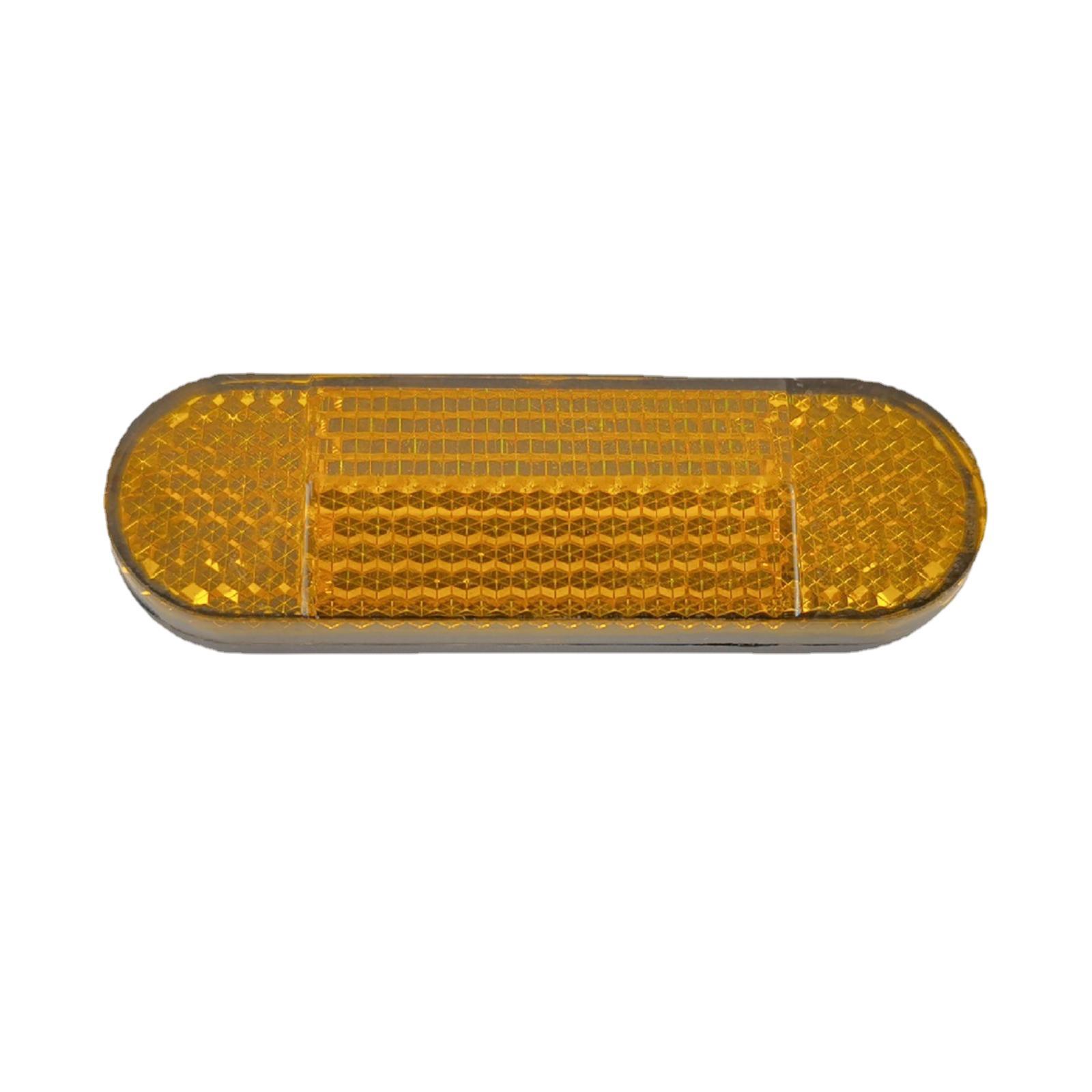 Amber Reflectors Bicycle Safety Reflector Reflective Sticker Universal Compatible with Scooter, Bike