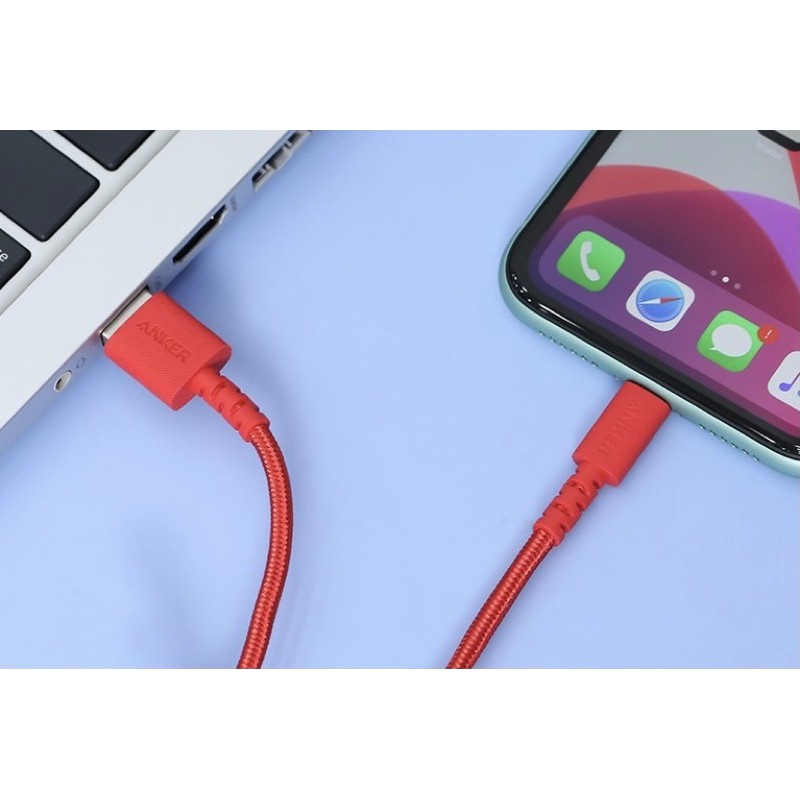 Dây Cáp Sạc Lightning Chuẩn MFi Cho iPhone Anker Lightning PowerLine Select+ A8012 0.9m / A8013 1.8m - Hàng Chính Hãng