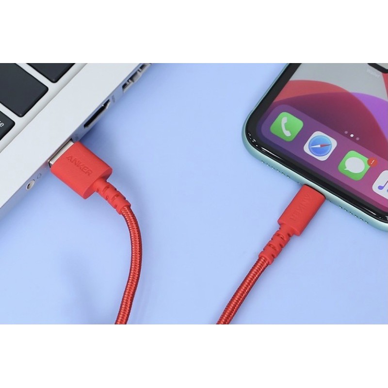 Dây Cáp Sạc Lightning Chuẩn MFi Cho iPhone Anker Lightning PowerLine Select+ A8012 0.9m / A8013 1.8m - Hàng Chính Hãng