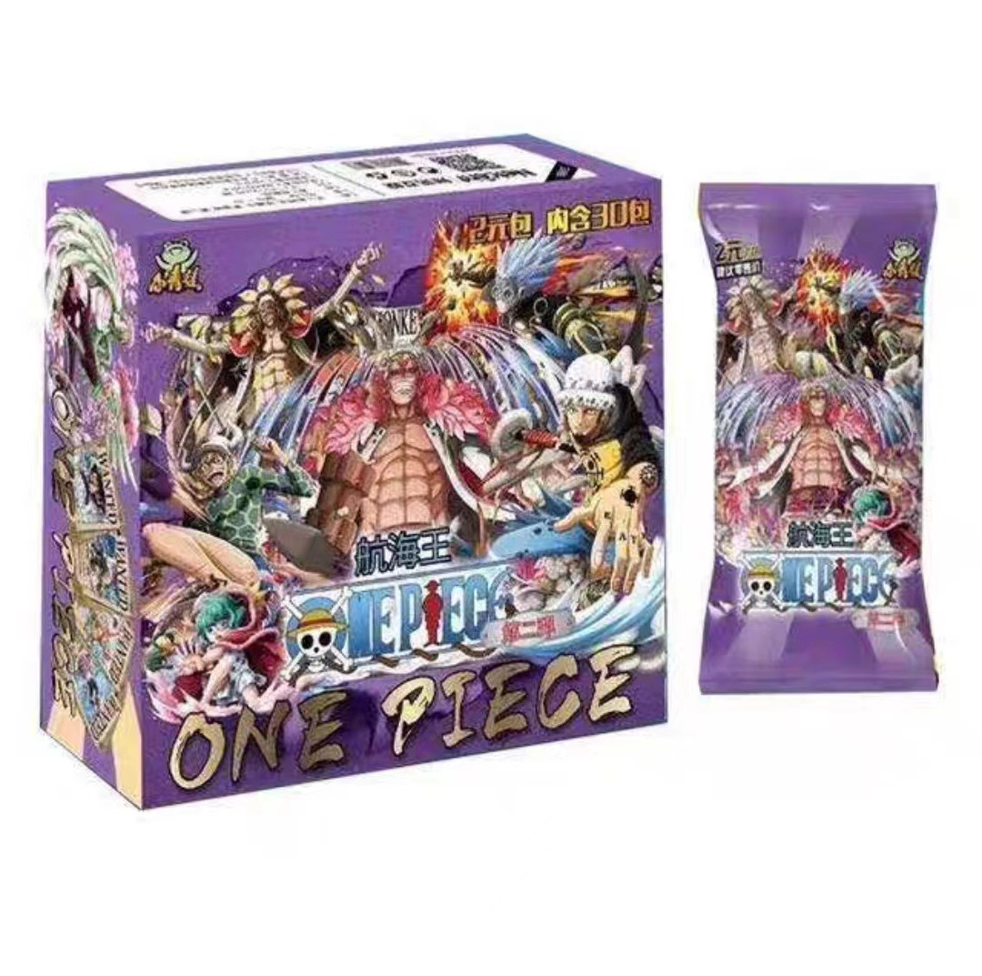 (FULL BOX) Hộp Thẻ Bài Anime One Piece ảnh thẻ nhân phẩm ngẫu nhiên chibi xinh xắn giá rẻ hộp 30 Pack