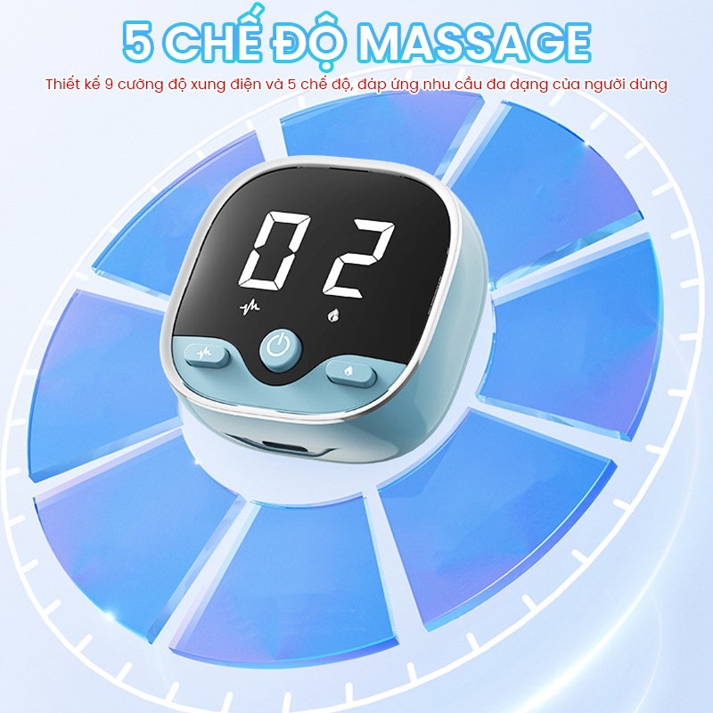 Máy massage cổ tay Nikio XY-02 kết hợp băng quấn massage nhiêt nóng cổ tay tiện lợi