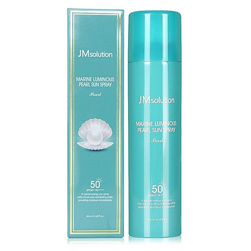 Jmsolution купить. Спрей JM solution SPF 50. JM solution Marine Luminous Pearl Sun Spray spf50+, 180мл. JMSOLUTION спрей 50 SPF. Спрей СПФ JMSOLUTION.