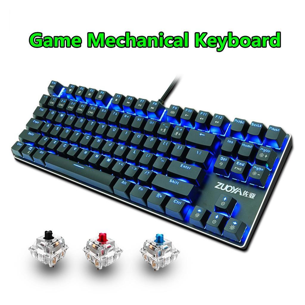 ZUOYA Gaming Mechanical Keyboard Wired Backlit 87Key