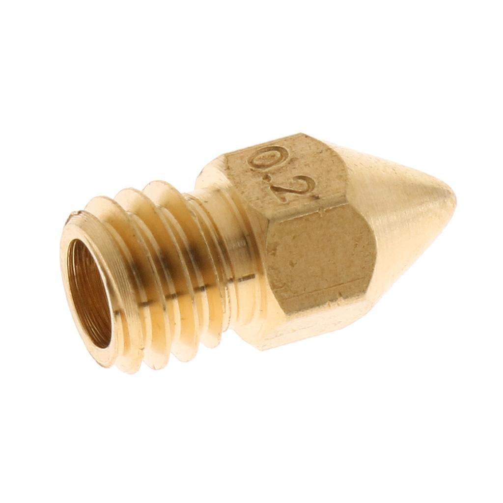 0.2mm Brass Nozzle for 1.75mm 3D Printer Head Hotend Extruder Accessories