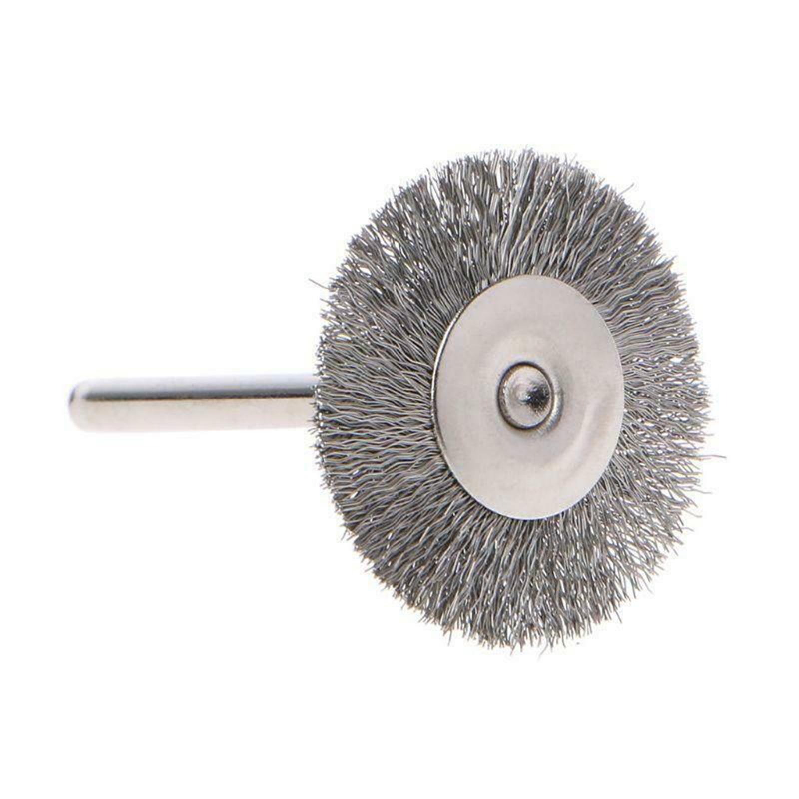10Pcs 2.2cm Steel wire Brush Metal Derusting Brush Accessory