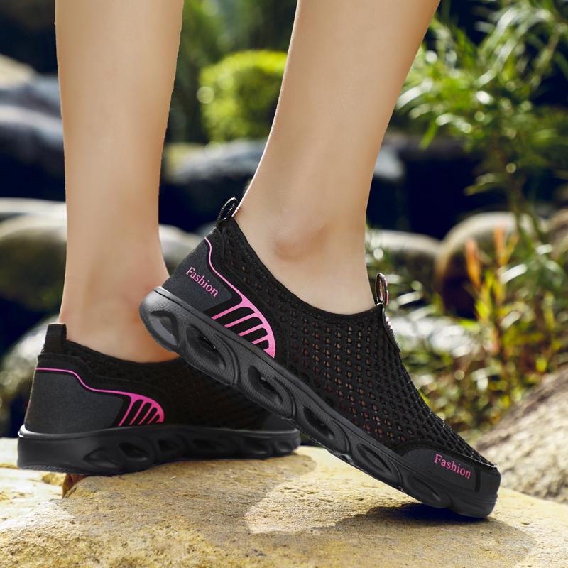 Giày Sneaker Chống Trượt Thoáng Khí Cho Nữ