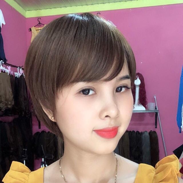 Tóc giả nguyên đầu tomboy cá tính-tặng lưới chùm tóc