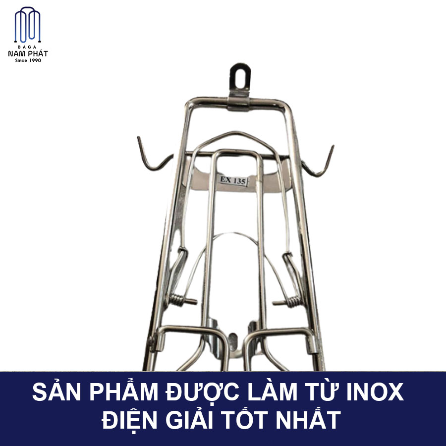 Baga giữa inox 10 li Exciter 135 Nam Phát