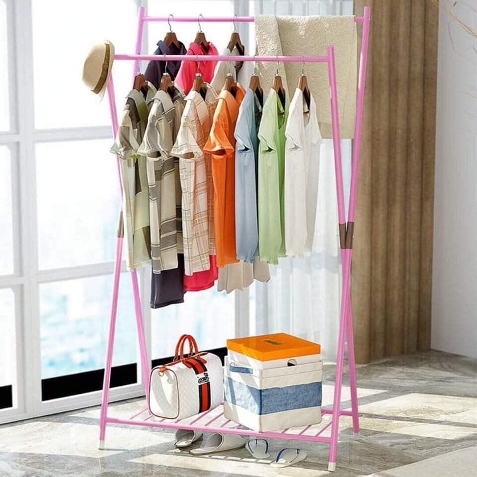 Kệ treo quần áo hình chữ X mẫu mới