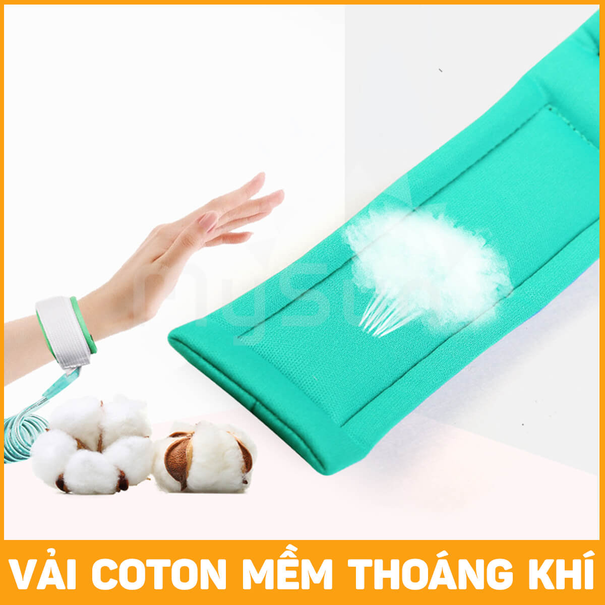 Dây đai dắt em bé đi dạo, vòng đeo tay chống lạc cho trẻ MySun