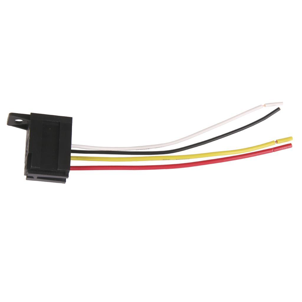 Car Truck Auto 12V 30A 30 AMP SPST Relay Relays 4 Pin 4P & Socket 4 Wire