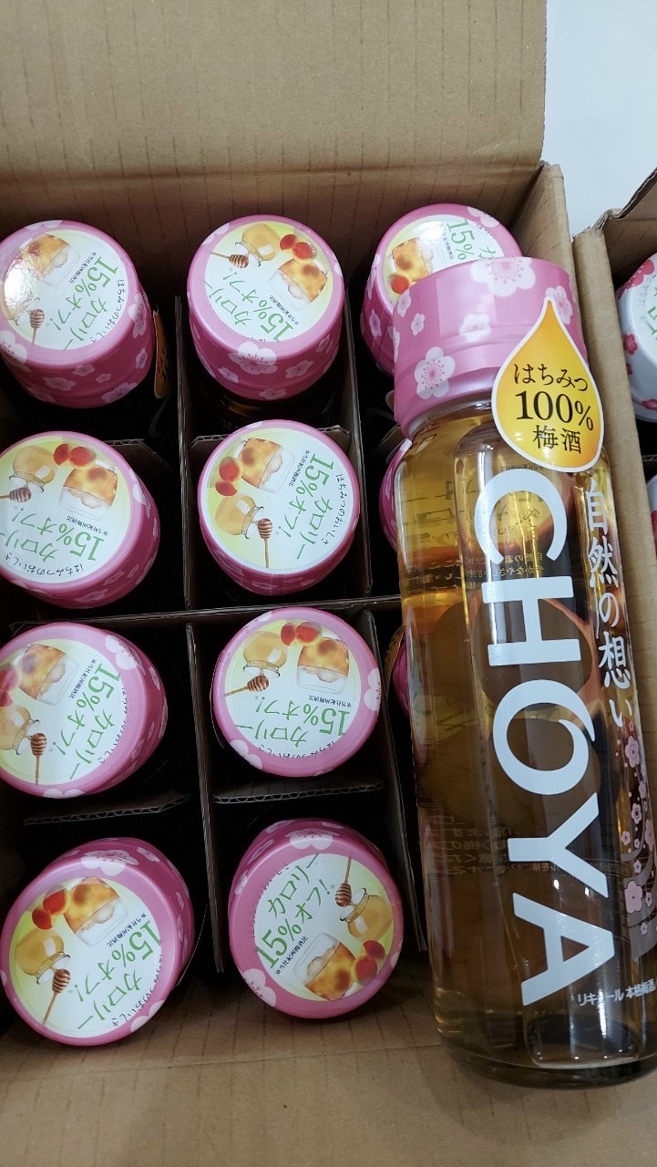 Rượu mơ Choya hoa anh đào mật ong 325ml nội địa Nhật Bản