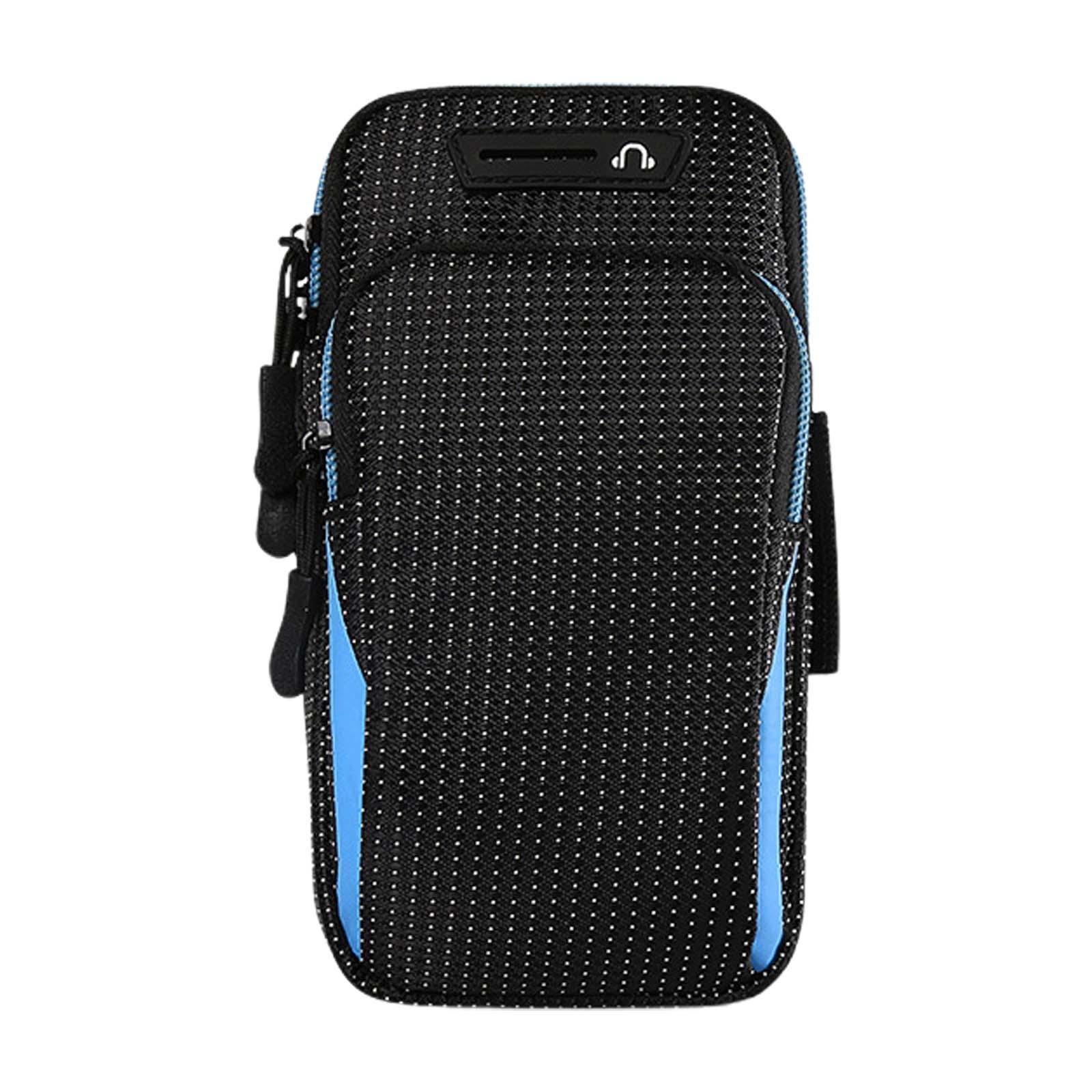 Phone Arm Band Bag Phone Wristband Cellphone Holder with Earphone Hole Wrist Pouch Sports Arm Bag for Running Exercise Workout Hiking Travel