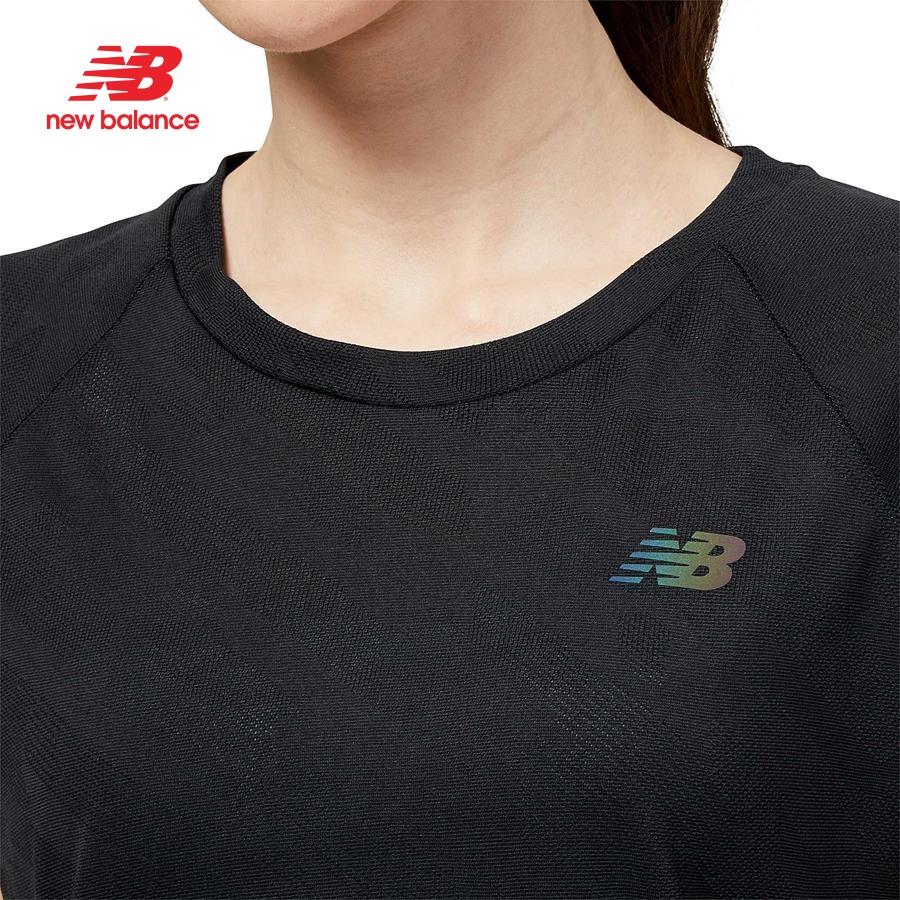 Áo thun thể thao nữ New Balance APP RUNNING T-SHIRT W BLACK - WT23281BK (form quốc tế)