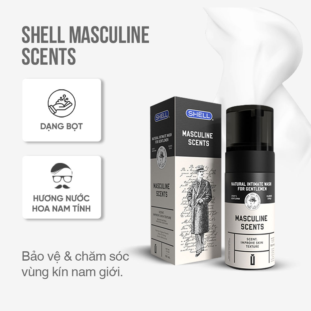 Dung dịch vệ sinh nam hương thơm nam tính - Shell Masculine Scents