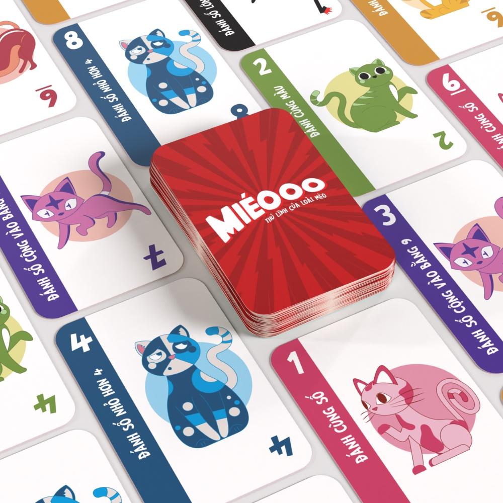 Miéooo - card game tương tác vui nhộn về những chú mèo - Board Game VN - Châu Anh Toys