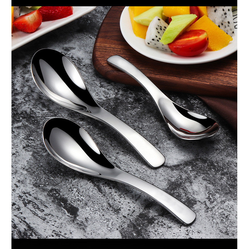 Combo 3 Thìa ăn phở, súp inox 304, inox 401 sang trọng cao cấp