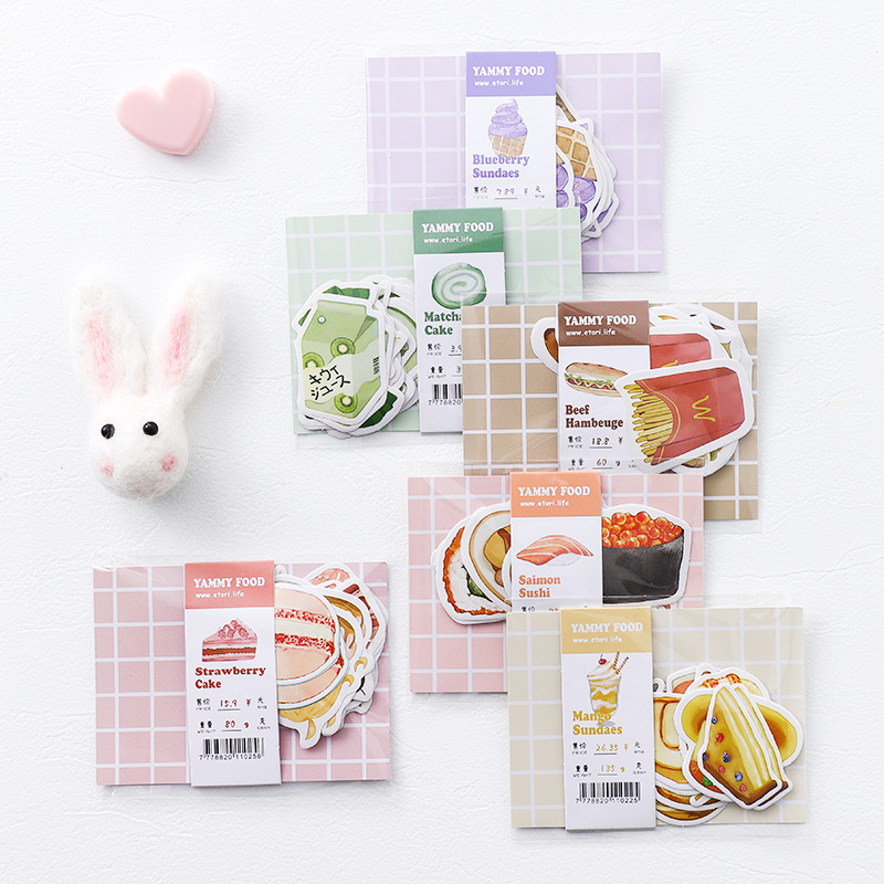 Bộ Sticker 20 miếng dán chủ đề Yammy Food - Gói nhãn dán trang trí sổ tay bullet journal - M145