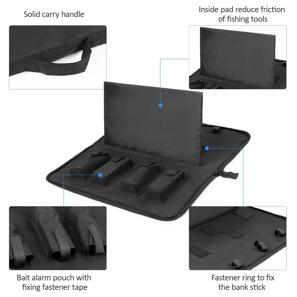 Bộ báo động cá cắn câu Cảnh báo bằng âm thanh và đèn led với loa đầu ra cao, thanh bằng hợp kim nhôm