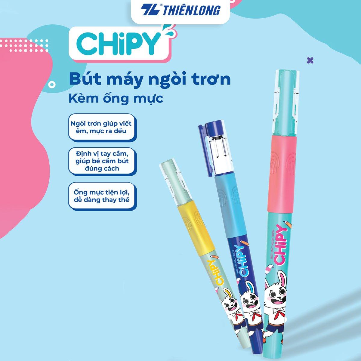 Bút máy CHiPY Thiên Long FTC-020 - Ngòi trơn, êm với ống mực tặng kèm