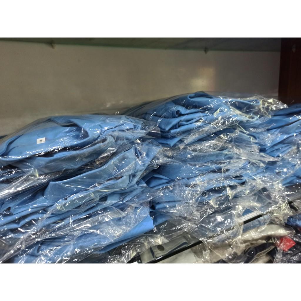 Áo bảo vệ màu xanh dương logo tay đủ size - chuẩn thông tư 08