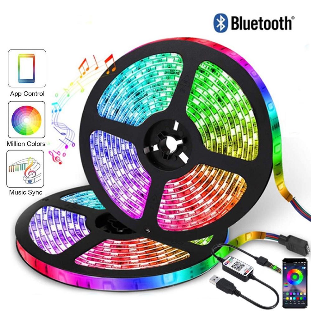 Dây đèn led cảm biến âm thanh silicon tiktok, chiều dài 5m 16 triệu màu, điều khiển qua APP điện thoại,bảo hành 12 tháng