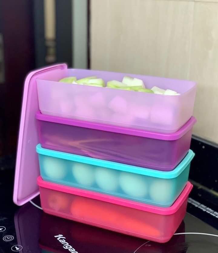 Bộ Hộp Trữ Mát Pak N Stor 4 Hộp 1.4L Tupperware - Hàng chính hãng