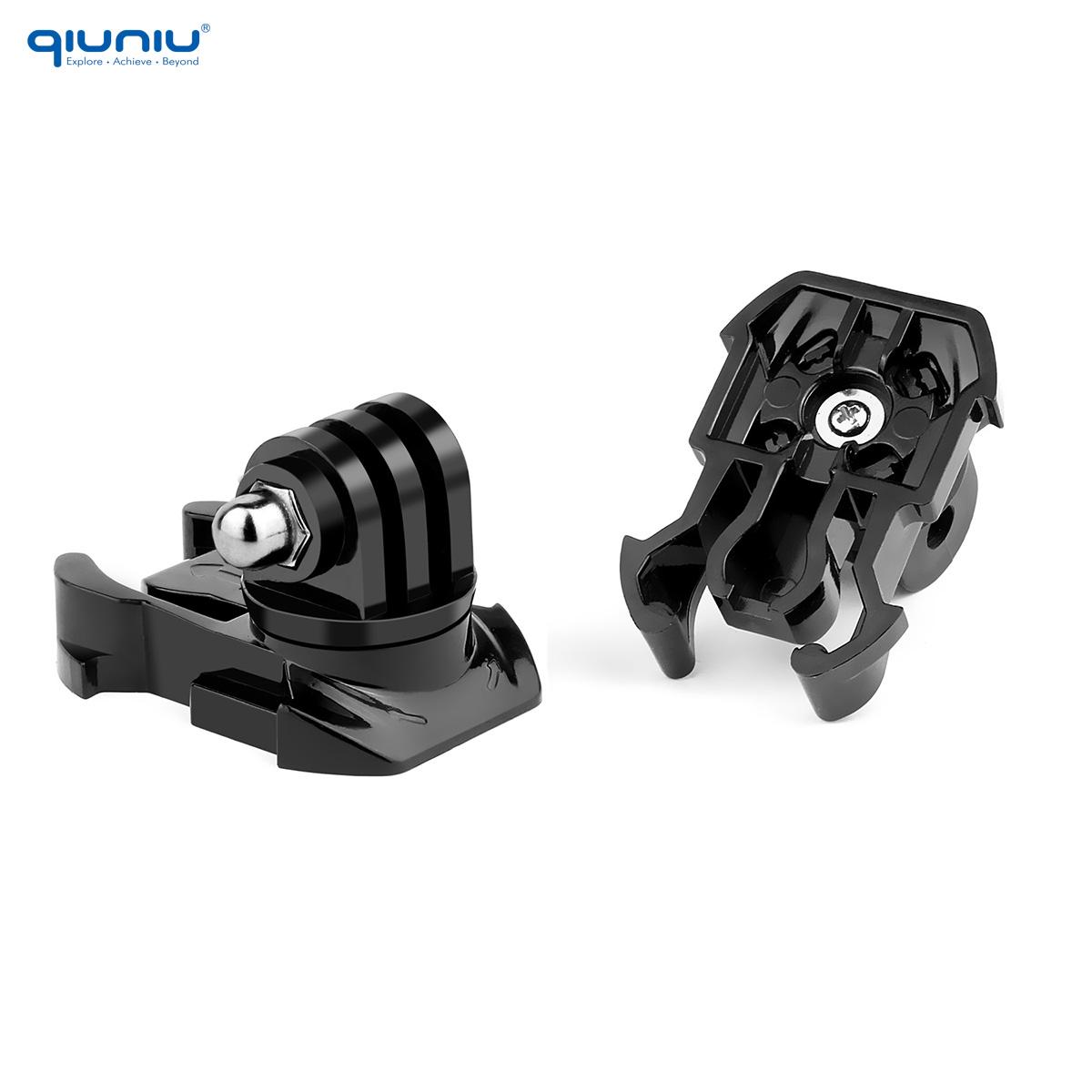 Nhanh Chóng Phát Hành Gắn Chân Máy Adapter Xoay 360 Độ Xoay Mũ Bảo Hiểm Khóa Gắn Cho GoPro Hero 11 10 9 8 7 6 5 Insta DJI SJCAM