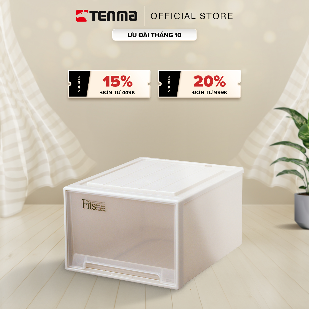 Hộp Ngăn Kéo Nhựa Đa Năng TENMA, Fits L-53 Khổ Rộng