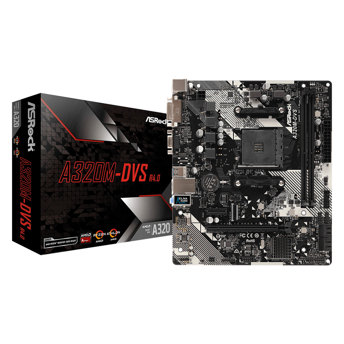 Bo mạch chủ Mainboard Asrock A320M DVS (R 4.0) - Hàng Chính Hãng