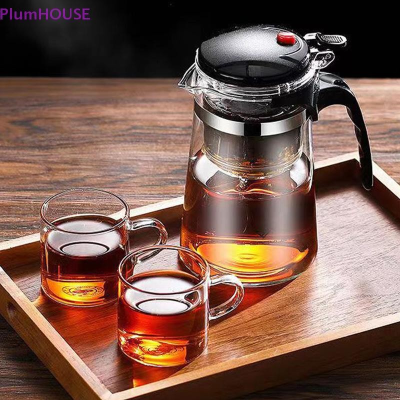 Ấm Pha Trà Thủy Tinh Có Lõi Lọc, Dung Tích 1.8L Chịu Nhiệt Tốt - Hàng Nhập Khẩu Bình Pha Trà, Cafe Có Lõi Lọc Hàng Cao Cấp