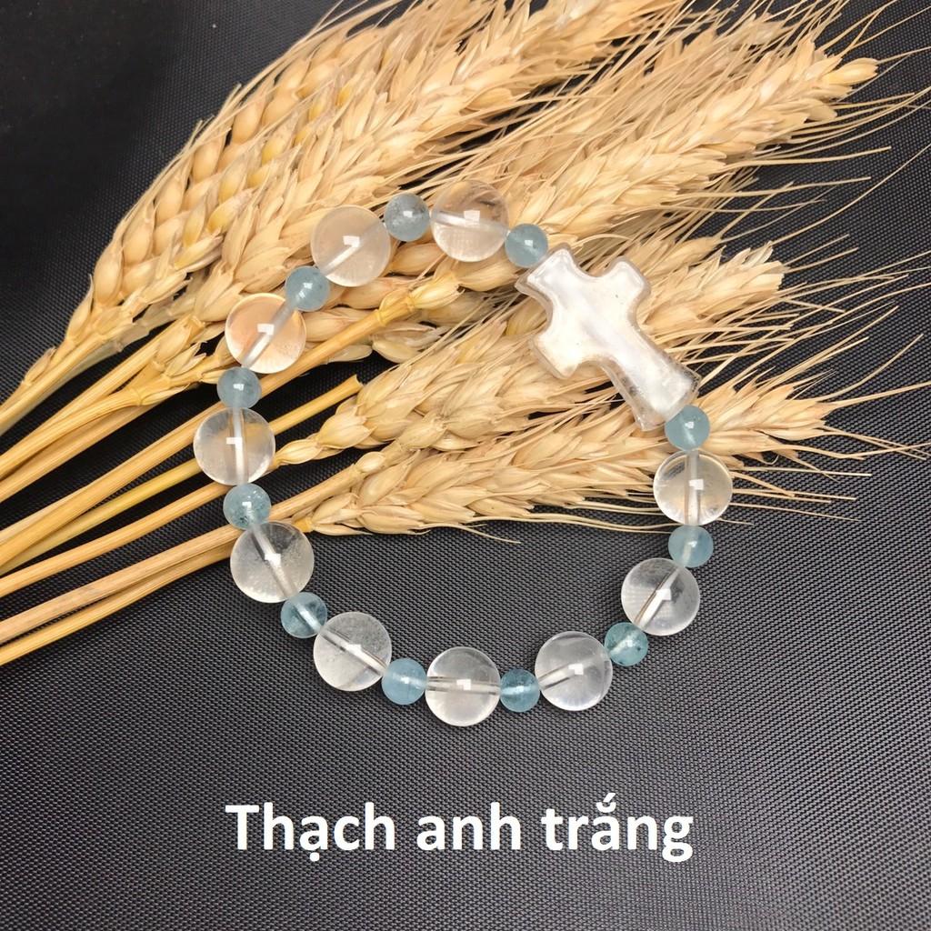 Chuỗi tràng hạt mân côi 10 hạt đá