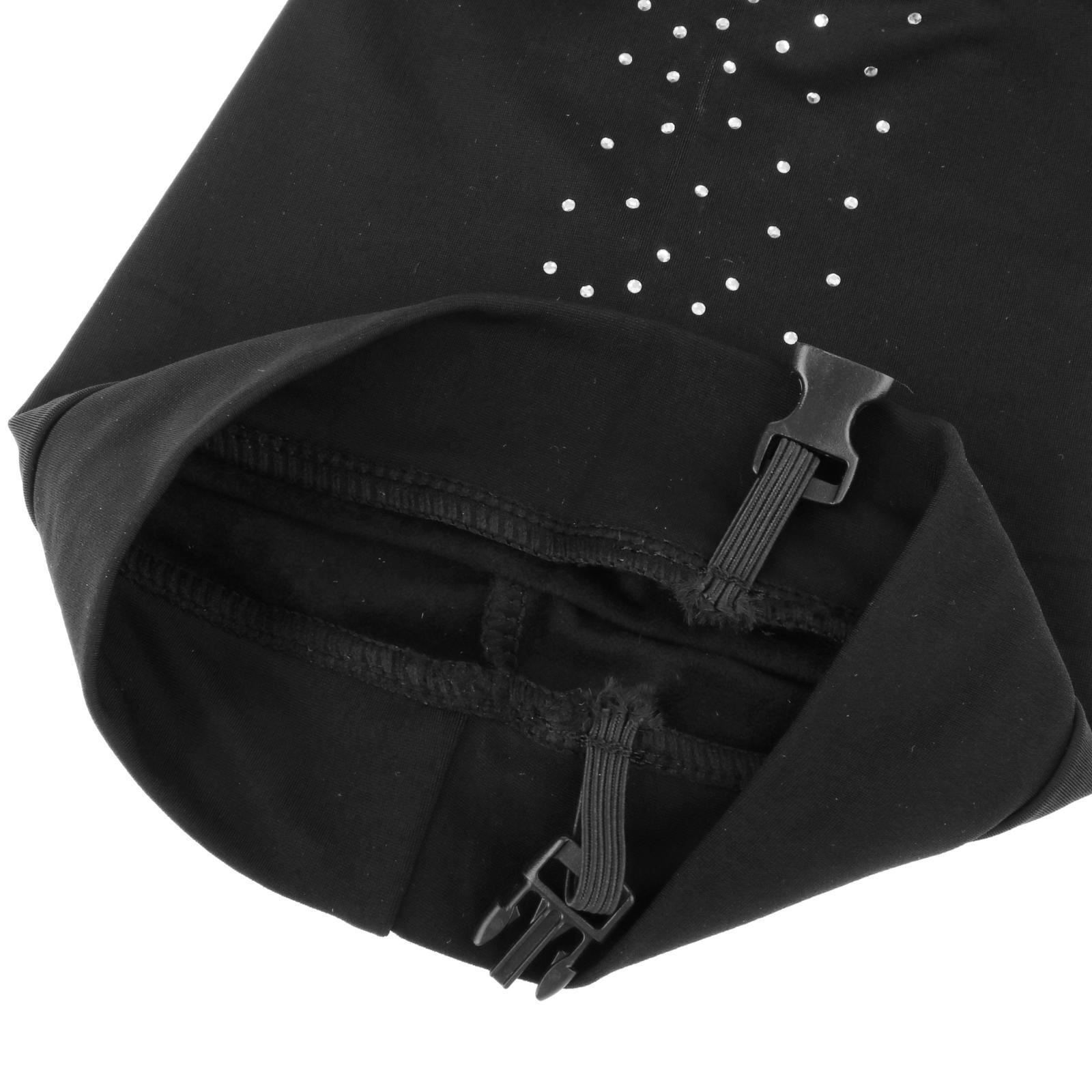 Figure Ice Figure Skating Fleece Warm Pants - Black