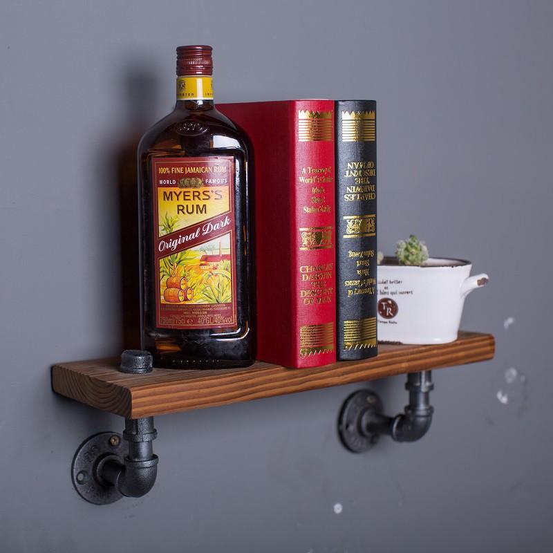 Kệ ống nước treo tường, kệ ống nước giá sách trang trí phòng khách quán cafe homestay