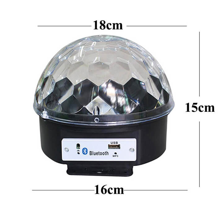 Đèn Led Xoay 360 Độ Trang Trí 7 Màu Cảm Ứng Theo Nhạc Vũ Trường, Sân Khấu Dành cho Dân Bay - Tặng USB và Điều Khiển Từ Xa