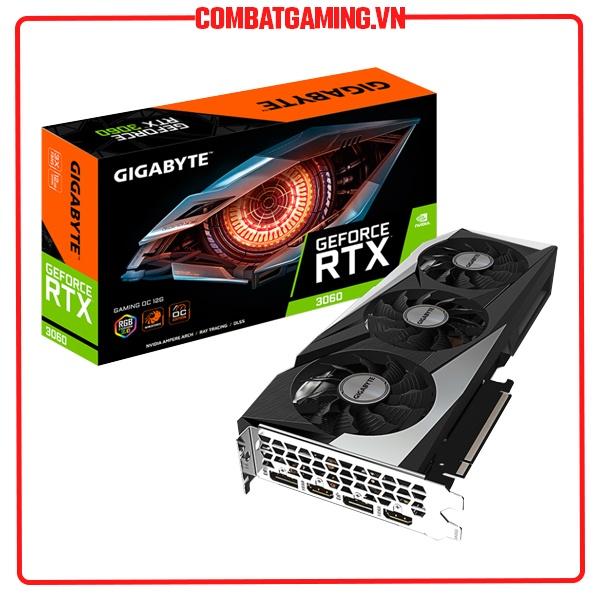 Card Màn Hình Gigabyte RTX 3060 Gaming OC 12GB GDDR6 - Hàng Chính Hãng