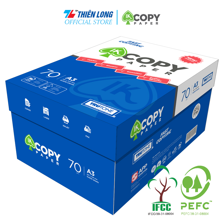 Ream giấy A3 70 gsm IK Copy