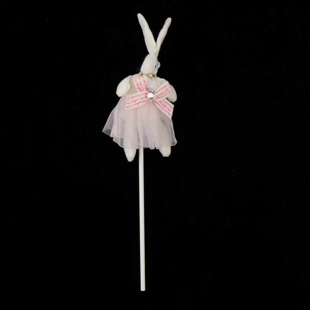 Bunny Shape Cake Topper Insert Sticks Wedding Party Cake Decoration